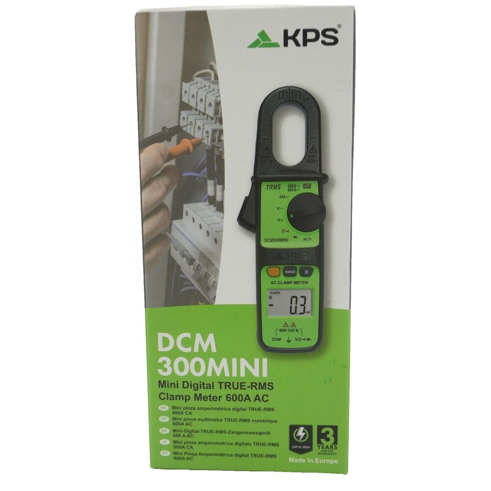 DCM300MINI TRMS Clamp Meter-400A AC with NCV, Auto Range & Compact Design : Perf